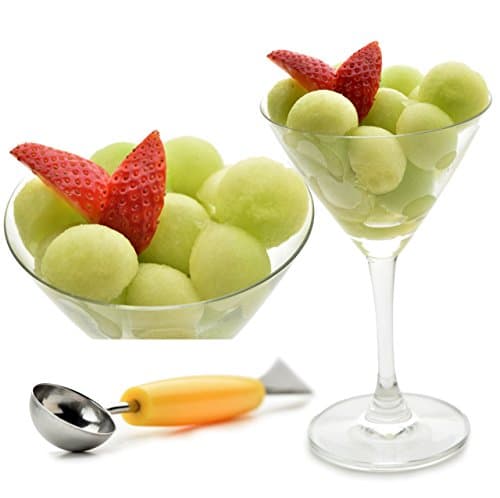 Watermelon Slicer Tongs, Melon Baller Knife Stainless Still Efficient Easy to Use and Economical Kitchen Utensils + E-Book Bonus