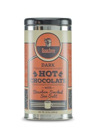 Dark Hot Chocolate with Bourbon Smoked Sea Salt