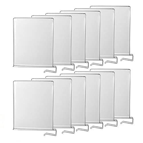 Primo Supply 12-Pack Closet Organizers and Storage Dividers - Home Organization and Storage System - Shelf Organizer - Storage Cabinet Divider w/Clip-on Shelf Bracket - Separators for Storage Shelves