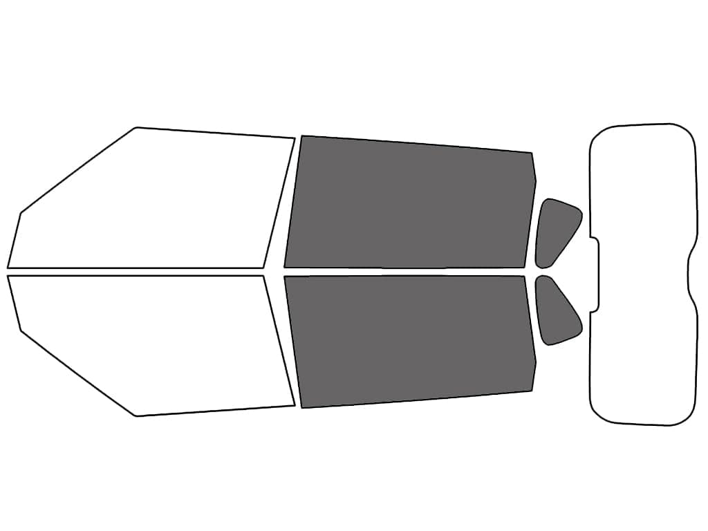 Rtint Window Tint Kit Compatible with Kia Soul 2010-2013 - Back Precut Kit - 20%