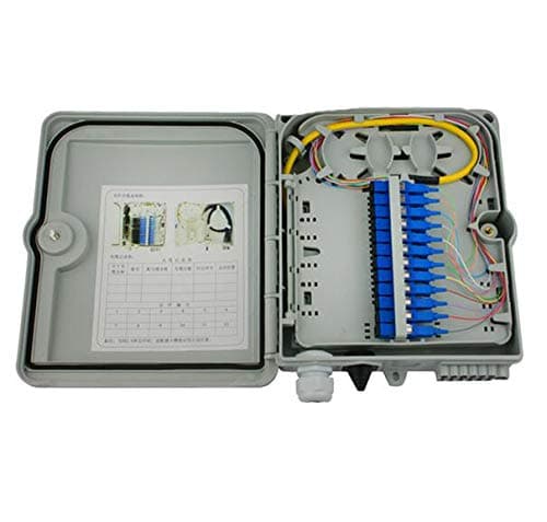 SC/LC/Connectors FTTH Fiber Terminal Box 8/12/24/48/ cores Ports Fiber Optic Distribution Box (12 core, LC)