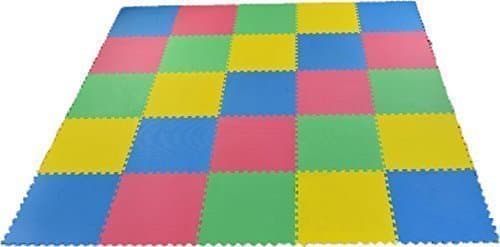 Abaseen 40 SQ FT / 3.68M² / 36 Piece Interlocking Soft Kids Baby EVA Rubber Foam Activity Play Mat Floor Tiles *Sale*