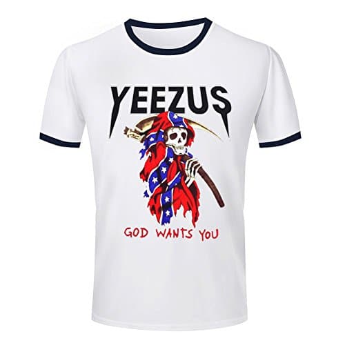 Bolada Fashion Yeezus Kanye West Grim Reaper Boys Round Neck 3D Tshirt