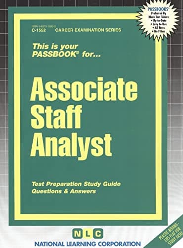 Associate Staff Analyst(Passbooks) (Career Examination Series) None Edition
