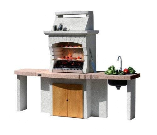 Unknown Barbecue Sunday model Tangeri Crystal in masonry, works both with wood and charcoal.