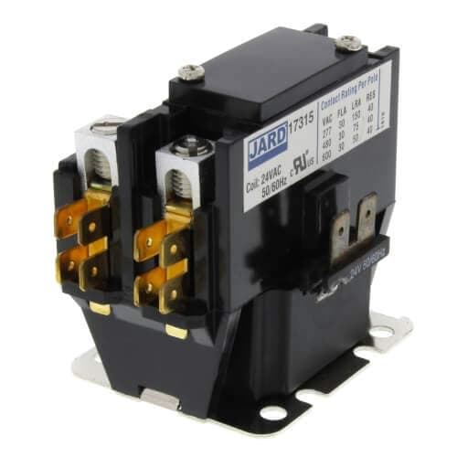 Jard 1-1/2 Pole Definite Purpose Contactor w/Lugs (30A, 24V)