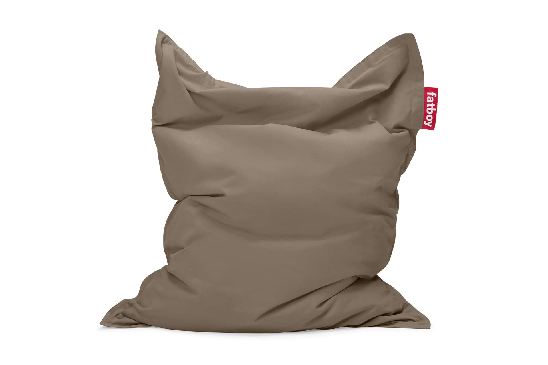 Fatboy Bean Bag Chair Original Stonewashed - Giant Bean Bag for Adults or Kids - Gaming Bean Bag Extra Large - Big Cotton Floor Cushion - Filling Included - For Indoor Use - 180 x 140 - Taupe