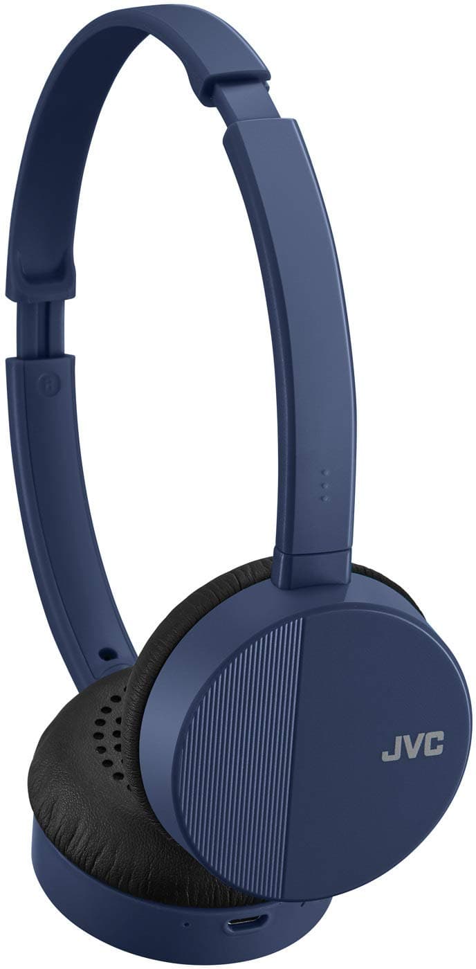 HA-S23W Wireless Headphones - On Ear Bluetooth Headphones, Foldable Flat Design, 17-Hour Long Battery Life (Blue)