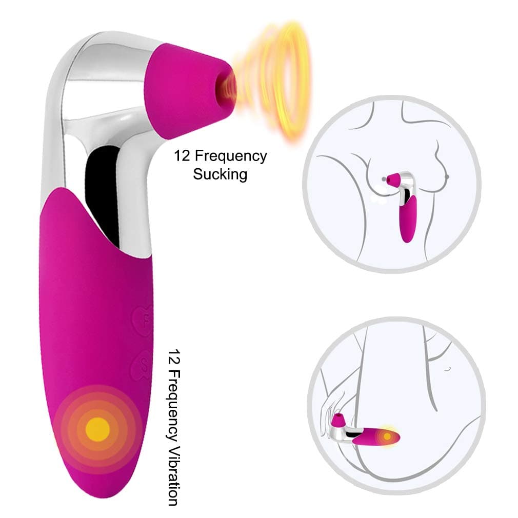 9 Speeds Vibration & Suction Women Massaging Simulated Oral Sucking Toy Soft Touch Internal Muscle Relaxation - Waterproof Tongue Vibrate Toy Massage Toy - for Women