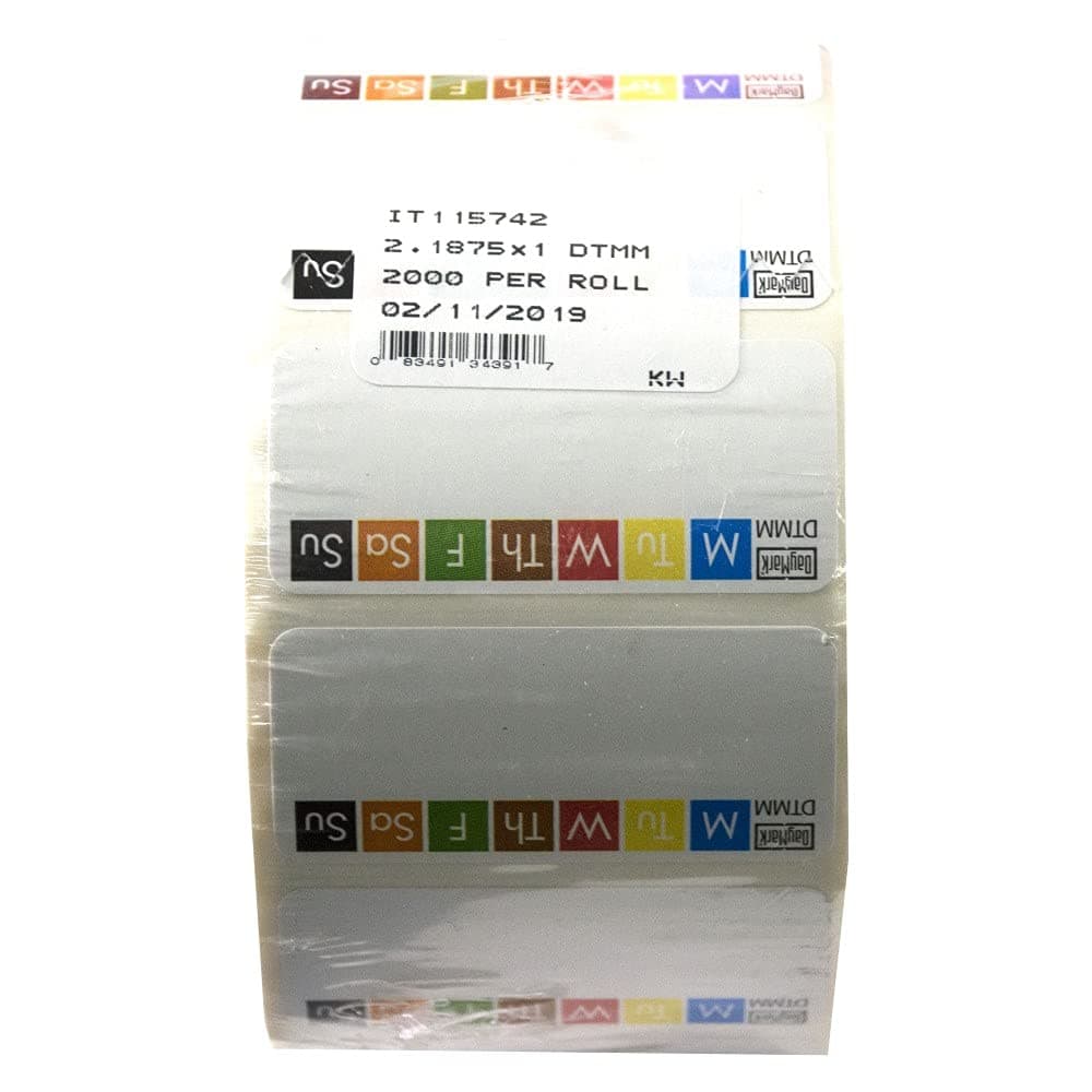 Direct Thermal Removable Printer Label, 2.2" x 1" (Roll of 2000)