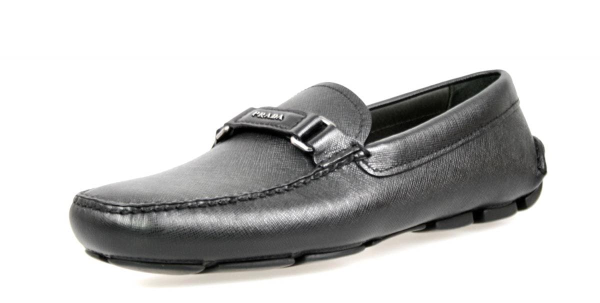 Prada Men's 2DD102 053 F0002 Saffiano Leather Loafers