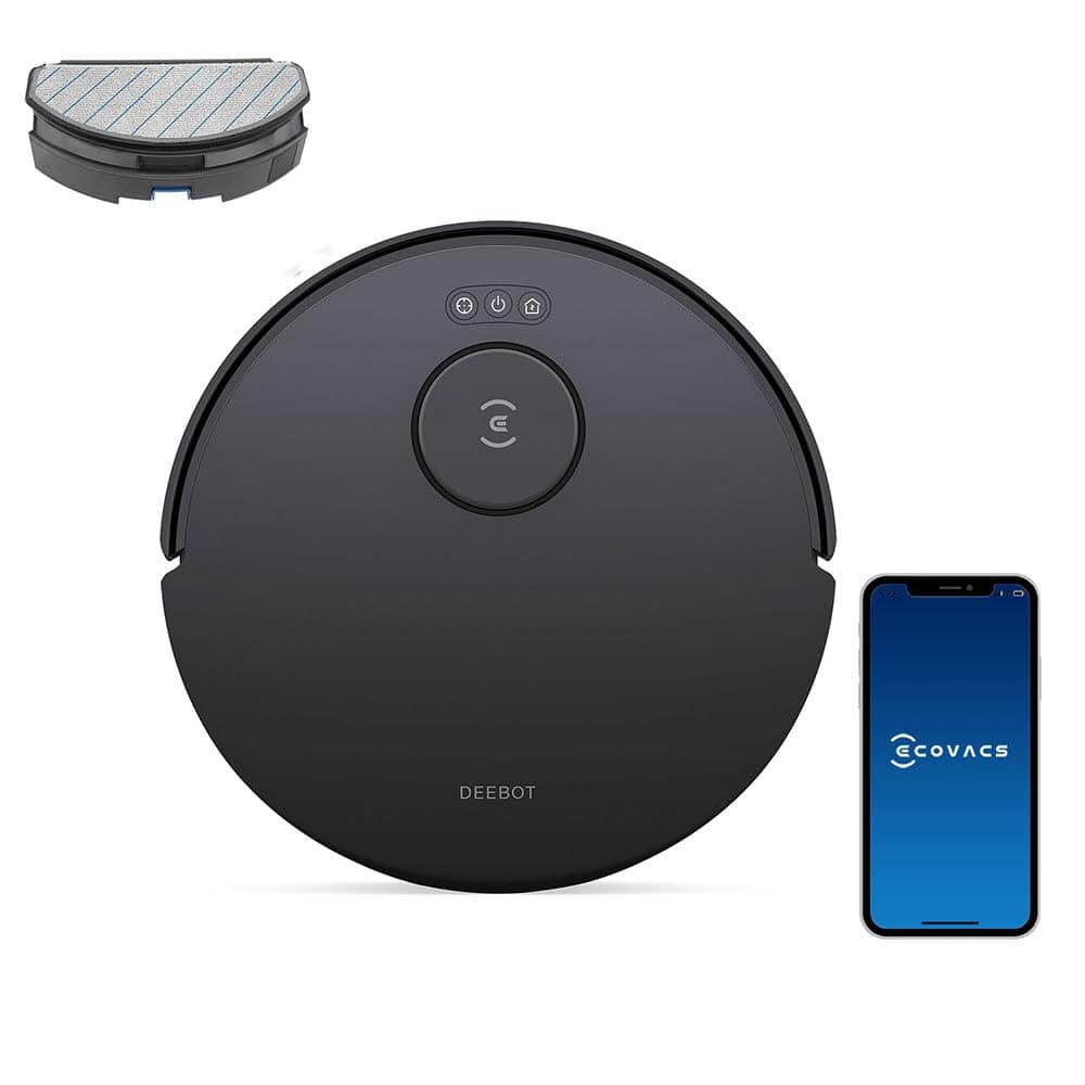 DEEBOT N20 Robot Vacuum Cleaner and Mop,8000Pa Strong Suction, ZeroTangle Brush, 300 Minutes Runtime,TrueMapping Intelligent Path Planning