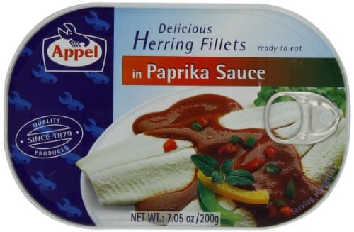 Appel Herring Fillets in Paprika Sauce, 7.05 Ounce Tins (Pack of 20)