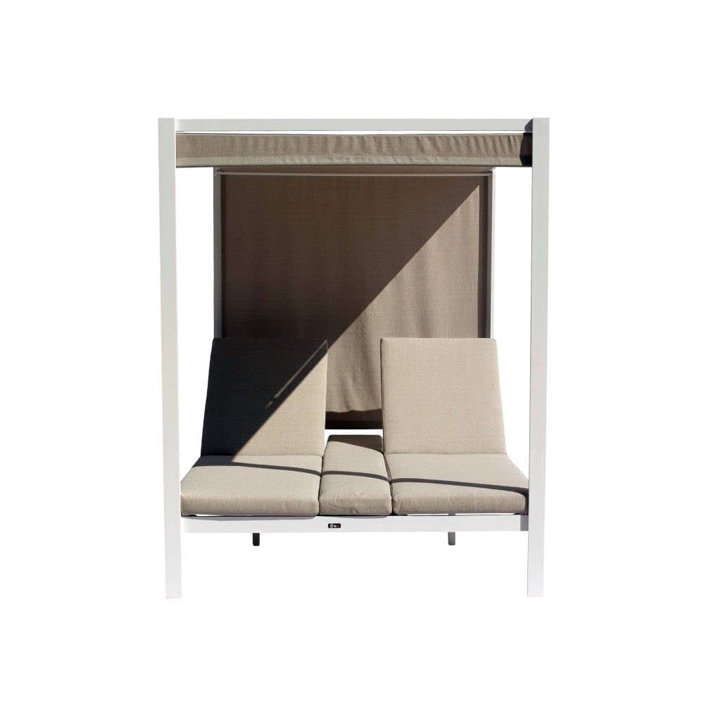 Courtyard Casual 5069 Idlewood Collection Outdoor Daybed Gazebo, White