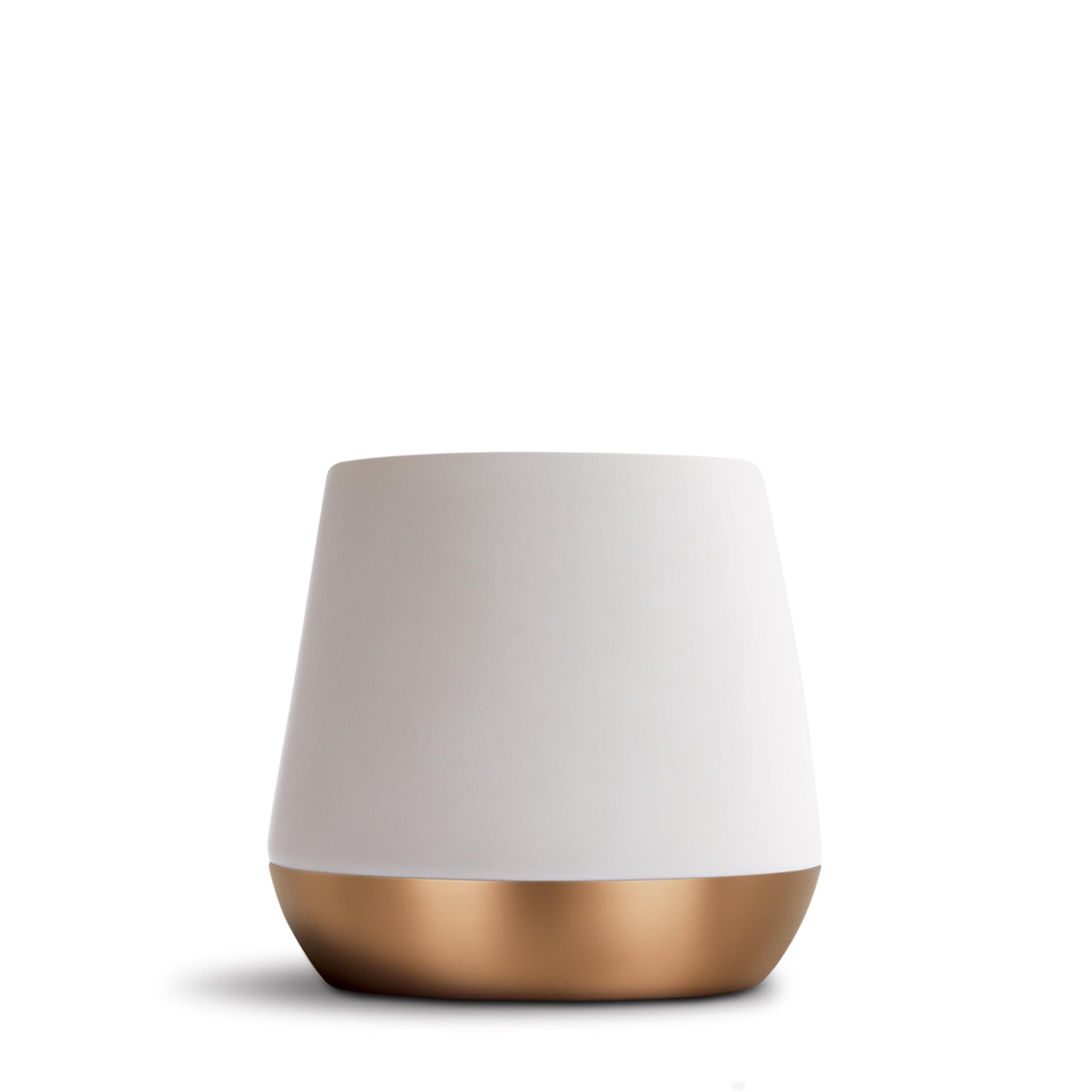 Fellow 350ml Bialy/Miedz Double Walled Ceramic Mug