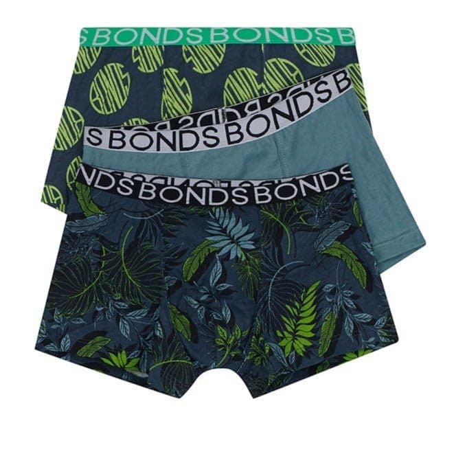 BondsBoys 3 Pack Trunk Underwear - In the Palms