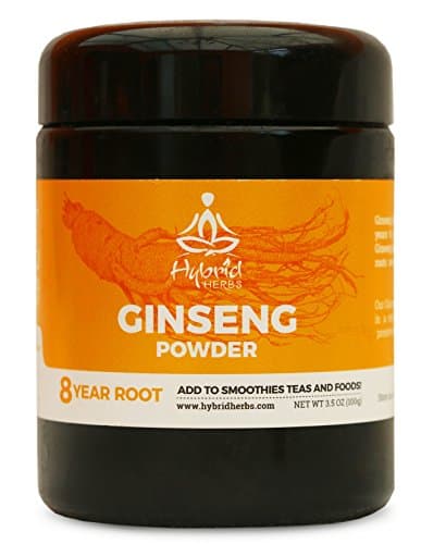 High Mountain Ginseng 8 Year Root Powder - 100grams - Packed In Miron Glass