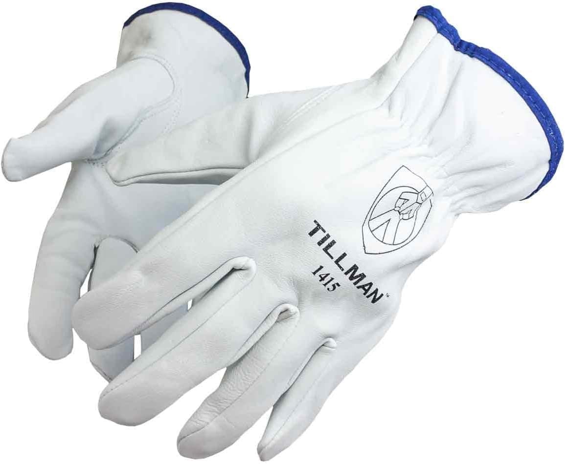 1415 Unlined Top Grain Goatskin Drivers Gloves, X-Large, (Model: 1415 XL), White