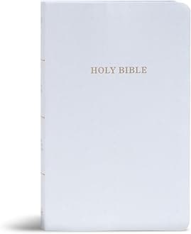 Holy Bible: King James Version, Gift and Award Bible, White Imitation Leather