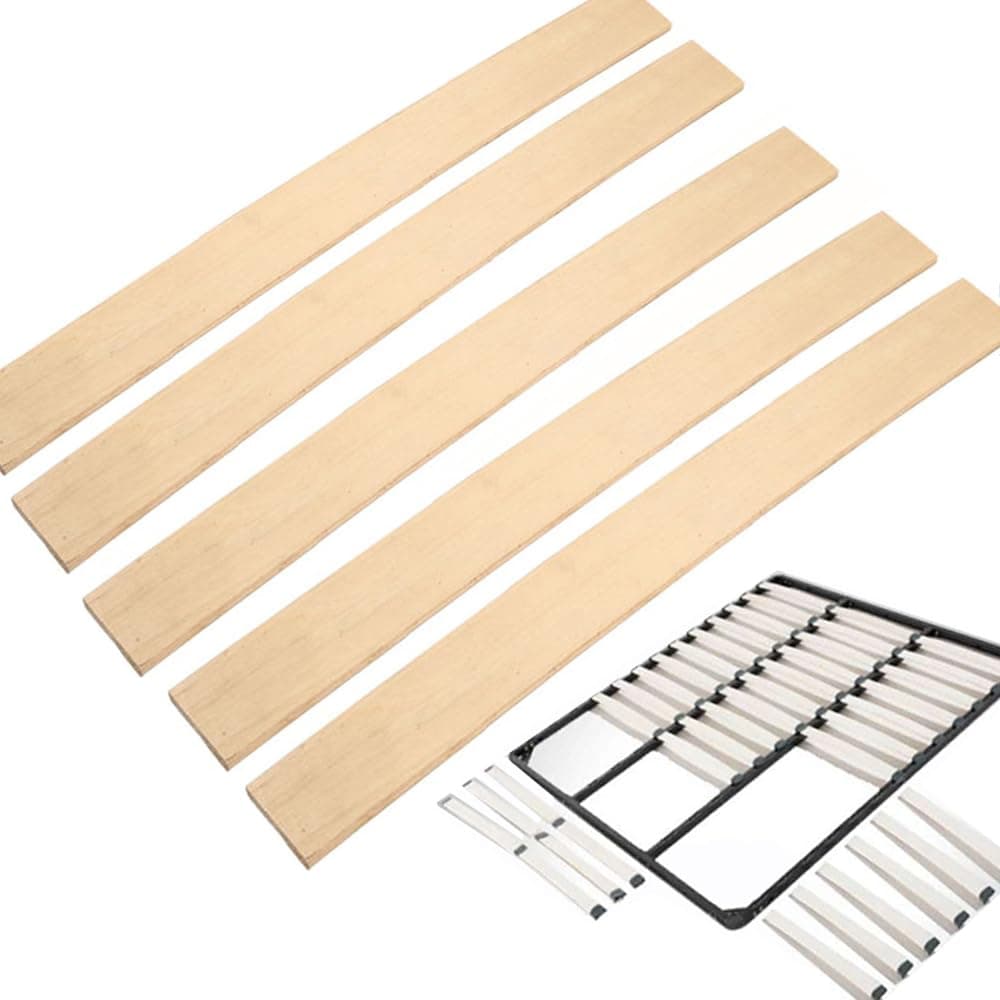 Replacement Support Slats (Plywood) for Metal Slatted Bed Bases and Sofa Support System, Modern Style, Easy Assembly, No Tools Required (39.3" L x 2.08" W x 0.33" H/Pack of 5)
