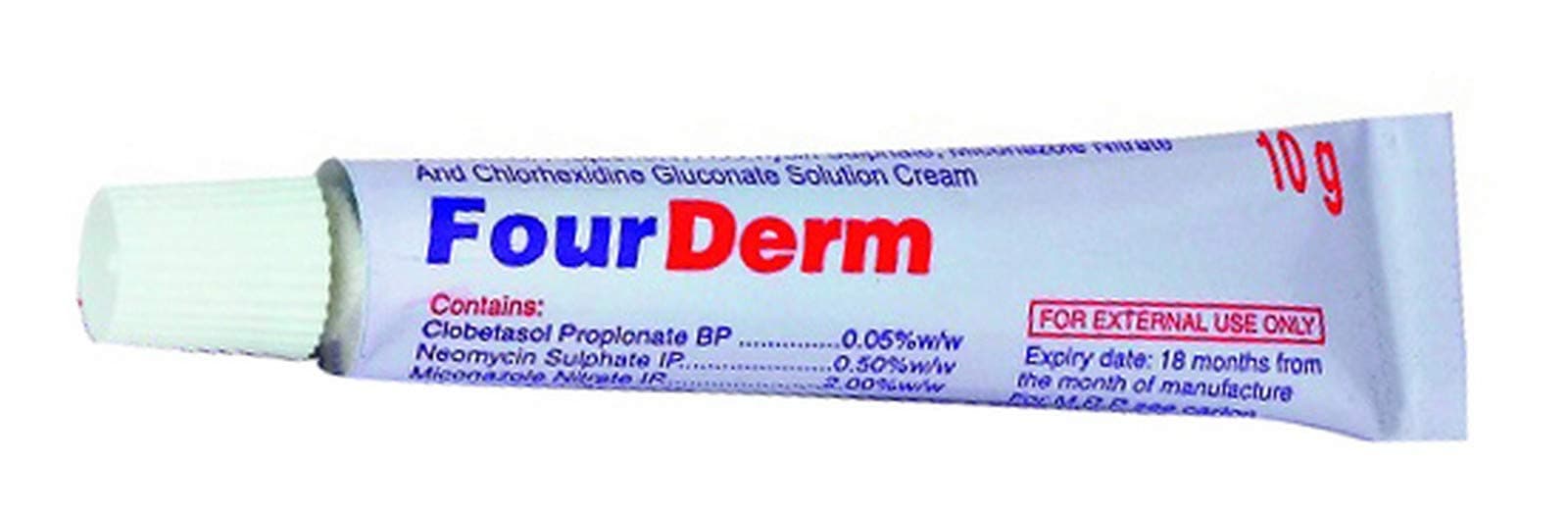Fourderm - Tube of 10gm Cream
