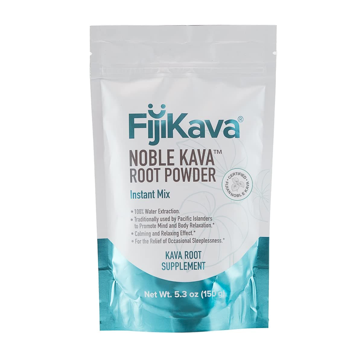 FijiKava Instant Kava Kava Powder 150g ā Premium Kava Root Powder with High Kavalactone Content ā Natural Relaxation Aid for Calmness, Stress Relief, and Sleep Support ā Easy-to-Mix
