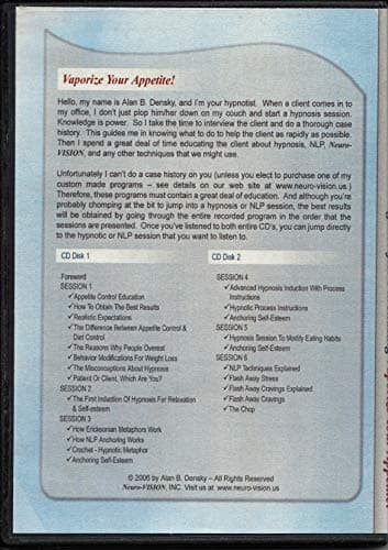 Lose Weight Video Hypnosis & NLP (1 DVD & 2 CDs) With Guided Meditation For Weight Loss - Unique Neuro-VISION Lose Weight In A Flash!