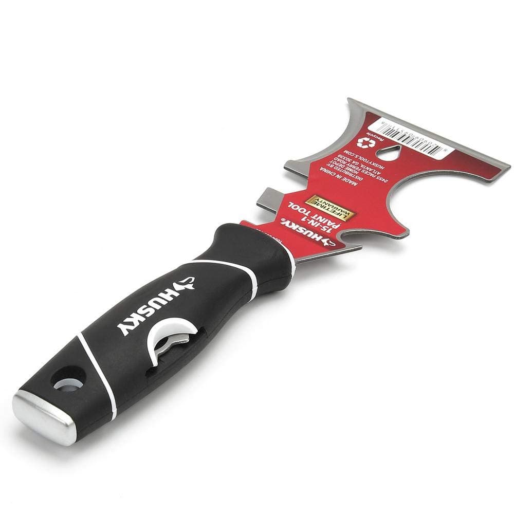Husky Multi-tool, Carbon Steel, Rubber/Plastic Handle