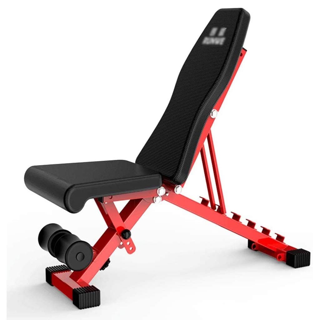 Adjustable Dumbbell Bench, Folding Weight Bench Press for Body Workout Fitness, 220 LBS Capacity, Workout Bench for Incline Decline Flat Exercise Training Black