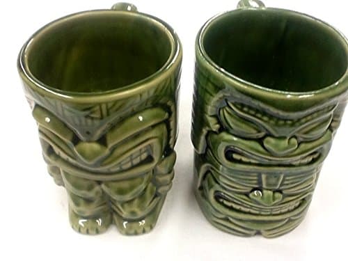 Chiefly Hawaiian Lucky and Money Tiki God Tiki Mug *Set of 2 pieces