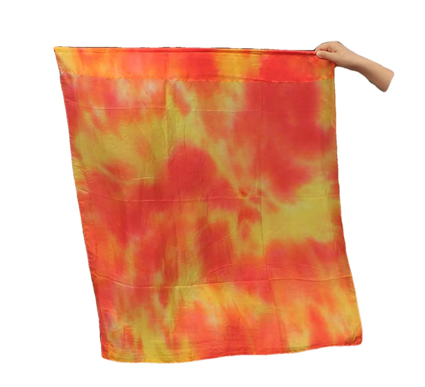 Winged Sirenny 33" Prophetic Worship Silk Flex Flag, Church Praise Adoration Dance Banner, Beginners Practice Play Silk