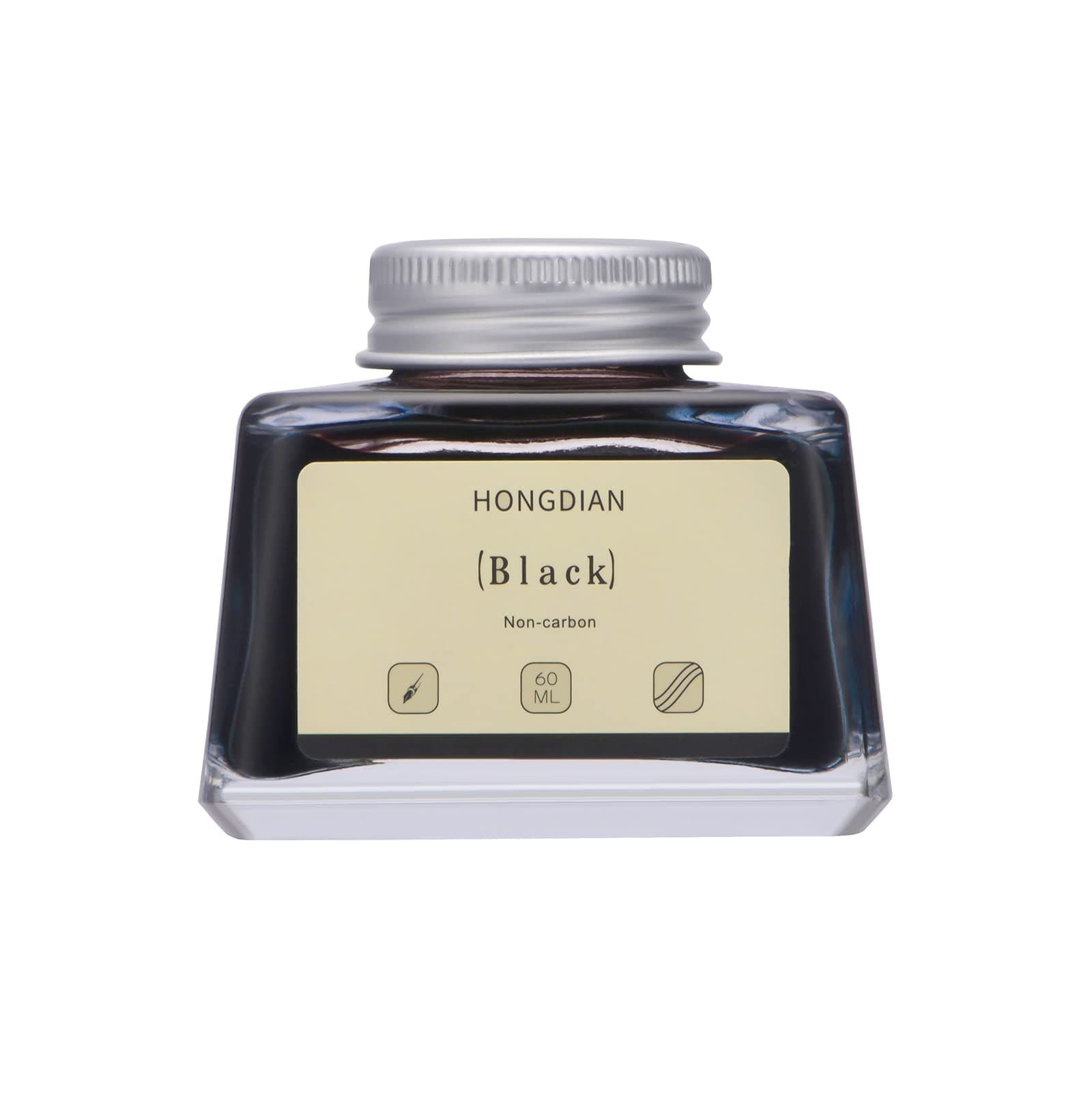Hongdian Fountain Pen Bottled Ink Black, 60ml Fountain Pen Bottled Ink, Non Carbon