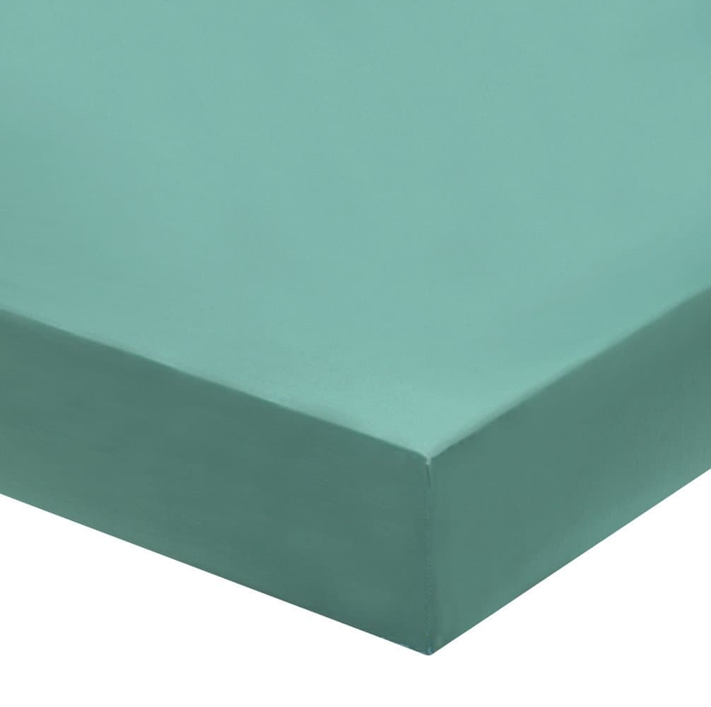 Blanc des Vosges c4h64 m -0290 Cotton Fitted Sheet Duck Egg, Cotton, Duck Blue, 200x200