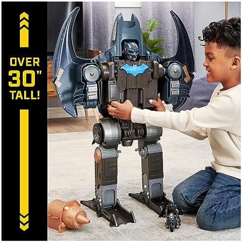 DC Comics, Batman, Gotham City Guardian Playset, 4-in-1 Transformation, Special Batman Figure, Light Effects and Over 40 Sound Effects, Kids Toys for Boys and Girls
