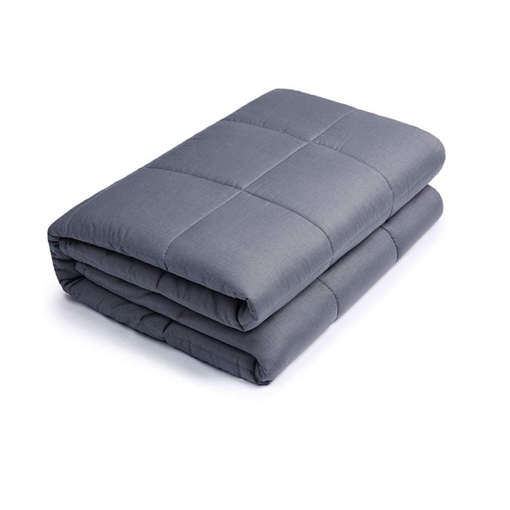 furrybaby Premium Weighted Blanket Heavy Blanket for Kids & Adults 100% Cotton Material with Glass Bead (152x203cm - 6.8kg, Dark Grey Inner)