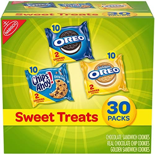 Nabisco Cookies Sweet Treats Variety Pack Cookies - with Oreo, Chips Ahoy, & Golden Oreo - 90 Snack Pack