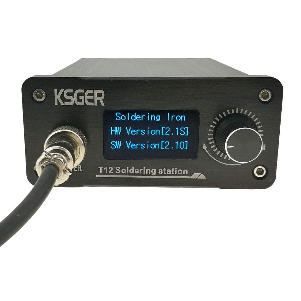 T12 Soldering Station DIY Kits STM32 V2.1S OLED Temperature Controller Electronic Welding Iron Tips Aluminum Alloy FX9501 Handle Case Power Tools K ILS D24