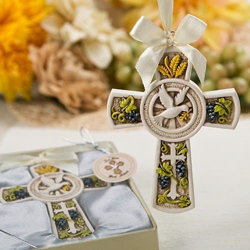 40 Holy Natures Harvest Themed Cross Ornament from Fashioncraft