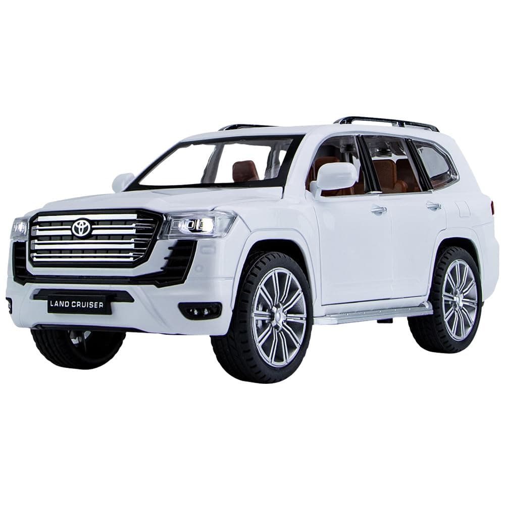 1/24 For Toyota LAND CRUISER LC300 Prado SUV Alloy Car Model Diecast Metal Toy Off-road Vehicles Car Model Simulation Vehicle (Color : Red)