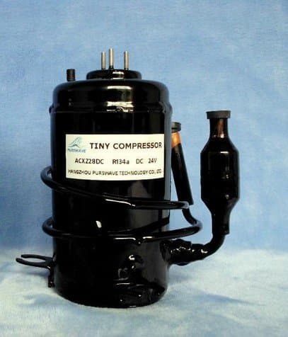 Gowe 12V DC Tiny Compressor for air Conditioner, Micro Water Cooling Systems and Refrigeration System
