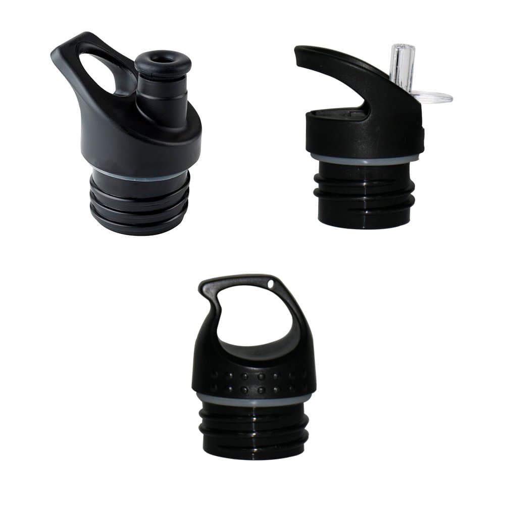 Hot Muggs Stylish Caps Combo - Classic Loop, Classic Sippy & Active Sports for Stainless Steel Bottles, BPA Free Bottle Cap, Original Accessory, 3pc Compatible only Bottles