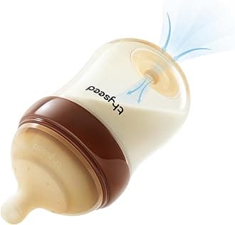 - PPSU Anti-Colic Baby Bottle, Breast-Like Extra Slow Flow Nipple for Breastfed Babies (0m+), 5 oz/160 mL, 1 Pack