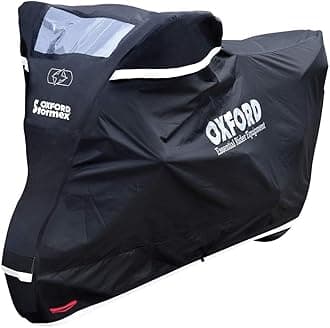 OXFORD PRODUCTS CV332 Oxford Stormex Outdoor Waterproof Motorcycle Cover, Black, Large