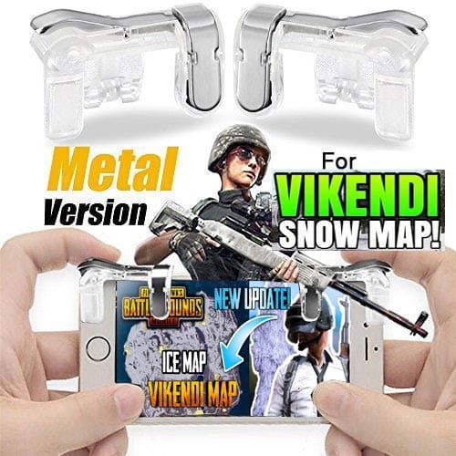 Topsale Trading LLP TS5 Game Trigger Left Right Button Controller for Sanhok Updated PUBG (White)