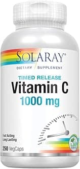 Solaray C Two-Stage Timed Release Supplement, 1000mg, 250 Count
