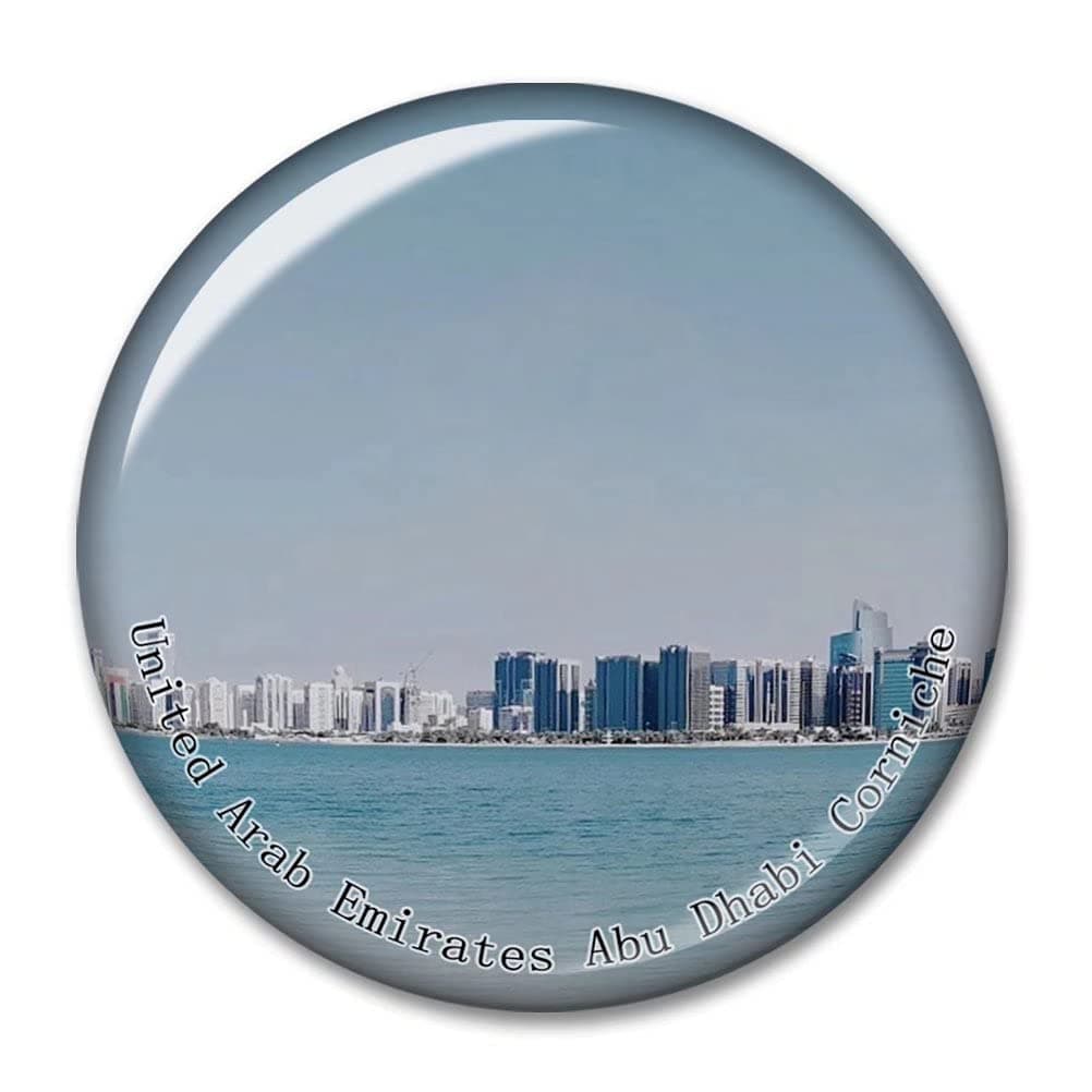 United Arab Emirates Abu Dhabi Corniche Kabul Abdul Rahman Mosque Fridge Magnet Refrigerator Magnets 3D Crystal Crafts Souvenir Collectibles
