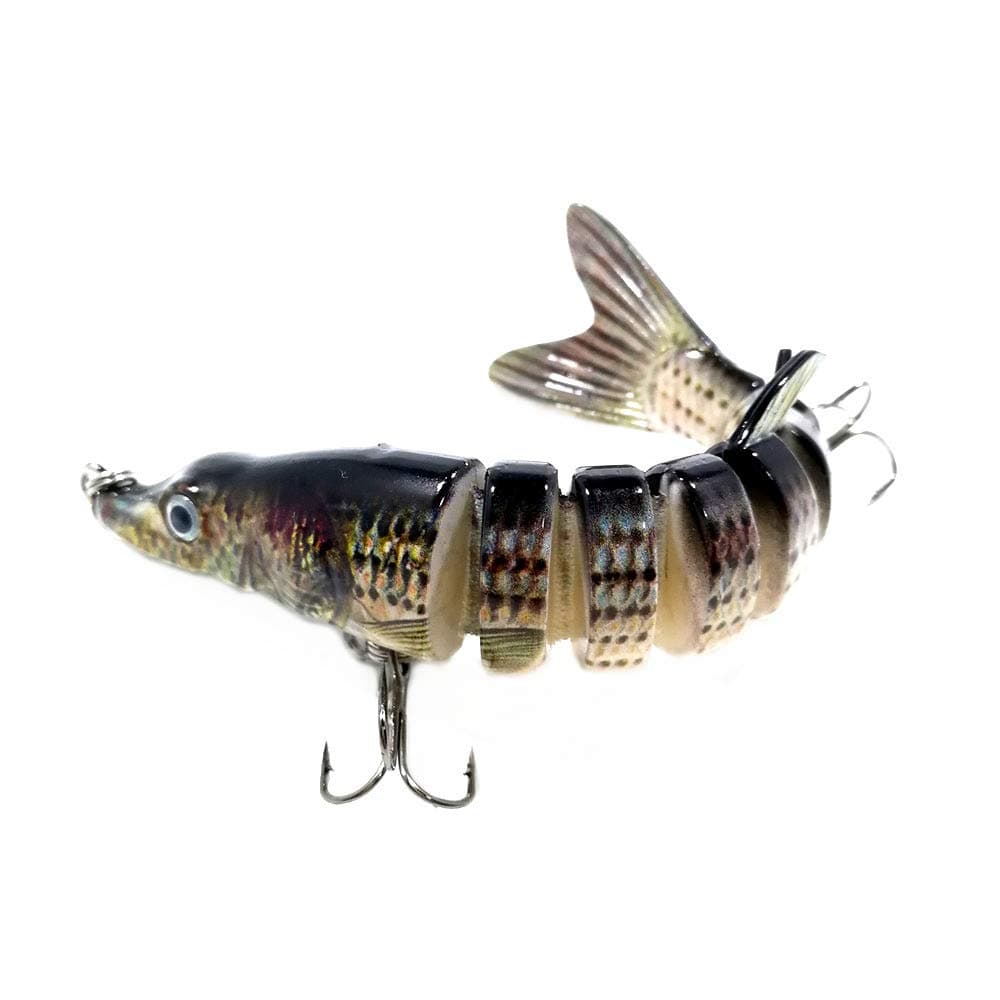Taityu [Handmade] Multi Jointed Fishing Lure 5" / 12.5cm 20g Life-Like 8-segement Pike Muskie Swimbait Hard Baits Fish Treble Hook Tackle