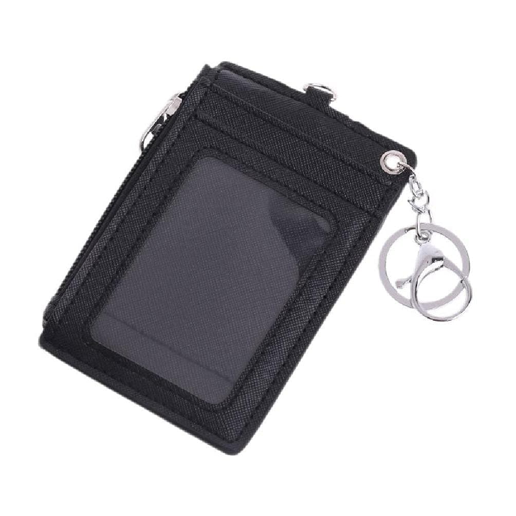 unknowsHero-s Portable Leather Business ID Card Credit Badge Holder, Coin Purse Wallet Keychain, Mens Wallet Card Holder Coin Short Purse Vintage