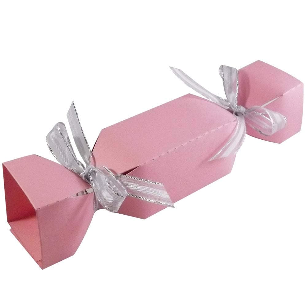 10 x Light Pink Christmas Cracker Boxes Christmas Favour Boxes