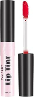 Peel Off Lip Stain Long-lasting Lip Gloss Non Stick Cup Liquid Lipstick Lip Gloss Lip Liner Stain Peel Off (03, One Size)